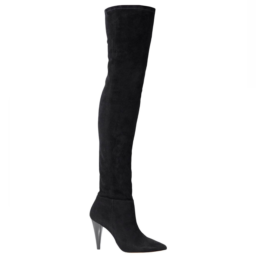 IRO Suede Black Sock Boots Size 6.